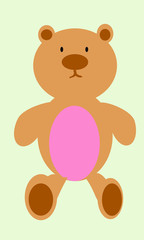 Brown bear on the ground