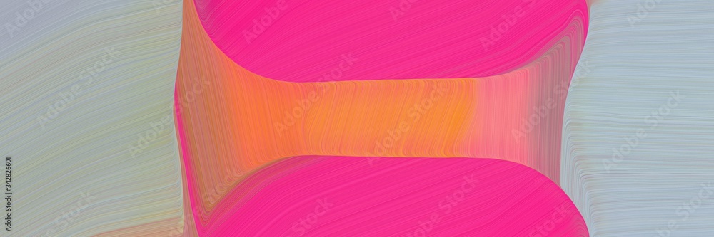 Poster abstract colorful header with dark gray, deep pink and ash gray colors. fluid curved flowing waves a
