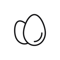 Egg icon design isolated on white background. vector illustration