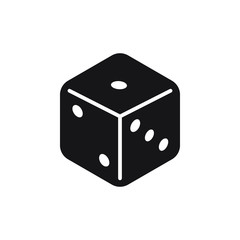 Dice icon design isolated on white background. vector illustration