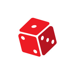 Dice icon design isolated on white background. vector illustration