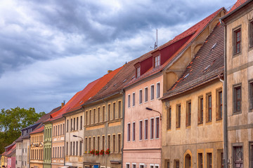 Straßenzug in Torgau, Sachsen