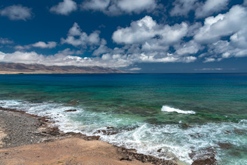 Fototapeta na wymiar Morro Jable town on the island of Fuerteventura in the Canaries