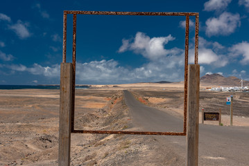 Morro Jable town on the island of Fuerteventura in the Canaries