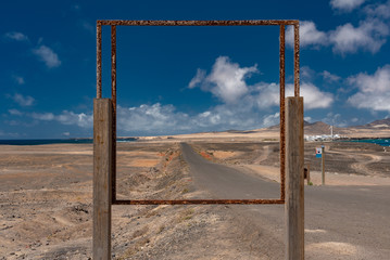 Morro Jable town on the island of Fuerteventura in the Canaries