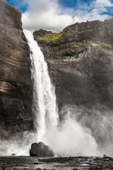Haifoss waterfall in western Iceland