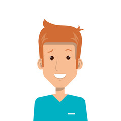 male paramedic avatar character icon vector illustration design