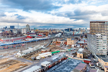 The construction of new areas in the center of Moscow on the site of the industrial zone