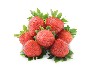 Fresh strawberry  isolated on white background. This has clipping path.