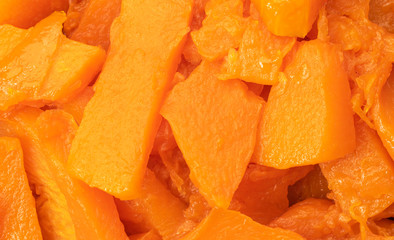 baked pumpkin slices with honey