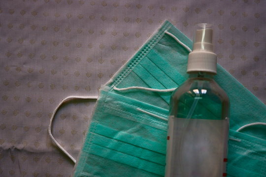 Surgical masks and hand sanitizer for personal hygiene against fomite borne viral diseases like corona virus