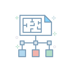 Site Map Vector Icon