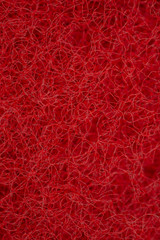 Close-Up Of red  Cleaning Sponge