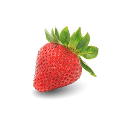 Fresh strawberry  isolated on white background. This has clipping path.
