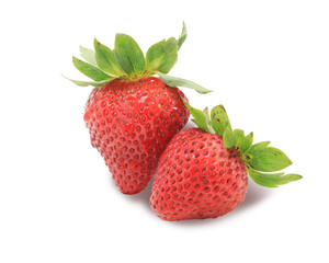 Fresh strawberry  isolated on white background. This has clipping path.