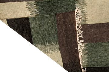Old, modern Persian Colourful Arabesque and handmade carpet, rug gelim and gabbeh with pattern.