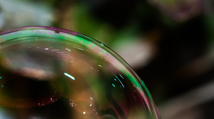 close up of colorful bubbles