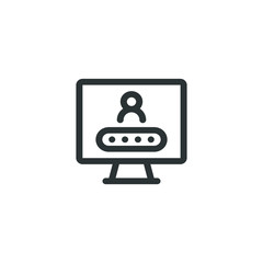 Account vector icon illustration. Ui/Ux. Premium quality.