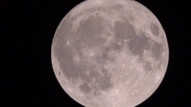 The moon on a black background with large craters