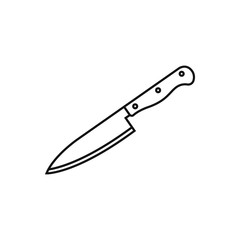 Knife icon flat vector illustration