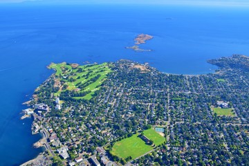 Victoria Seen from Above , BC , Canada 