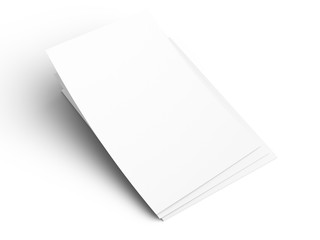 Empty paper sheets in A4 format. Ream of white paper.