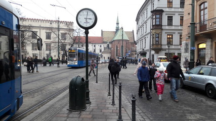 Obraz premium Kraków - przystanek Plac Wszystkich Świętych