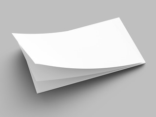 Empty paper sheets in A4 format. Ream of white paper.
