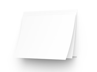 Empty paper sheets in A4 format. Ream of white paper.