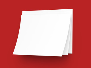 Empty paper sheets in A4 format. Ream of white paper.