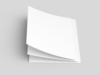Empty paper sheets in A4 format. Ream of white paper.