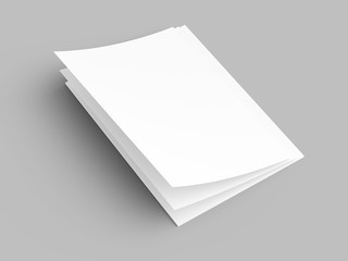 Empty paper sheets in A4 format. Ream of white paper.