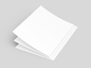 Empty paper sheets in A4 format. Ream of white paper.