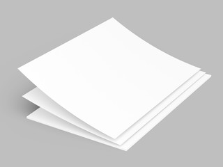Empty paper sheets in A4 format. Ream of white paper.