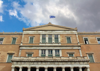The greek Parliament Building in Athens, Greece