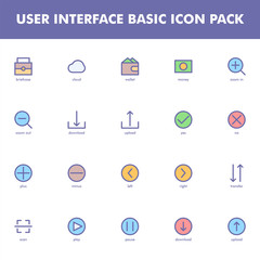 User interface icon pack isolated on white background. for your web site design, logo, app, UI. Vector graphics illustration and editable stroke. EPS 10.