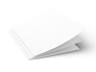 Empty paper sheets in A4 format. Ream of white paper.