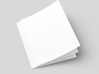 Empty paper sheets in A4 format. Ream of white paper.