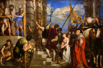 Wien, Österreich. 23.10.2019. „Ecce Homo“ (1543) von Tizian oder Tizian (1488-1576). Vollständiger Name: Tiziano Vecelli oder Vecellio. Kunsthistorisches Museum in Wien. © Adam Ján Figeľ