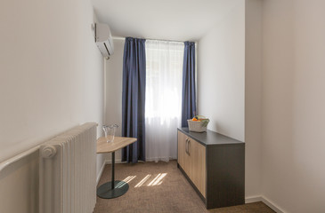 Room interior in hotel apartment