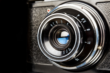 Vintage scale rangefinder camera