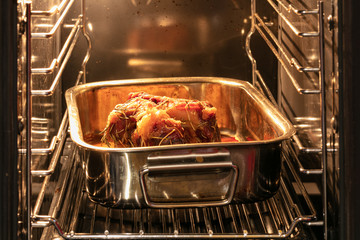 roast pork in the oven