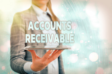 Conceptual hand writing showing Accounts Receivable. Concept meaning Legal Claim of Payment Money...
