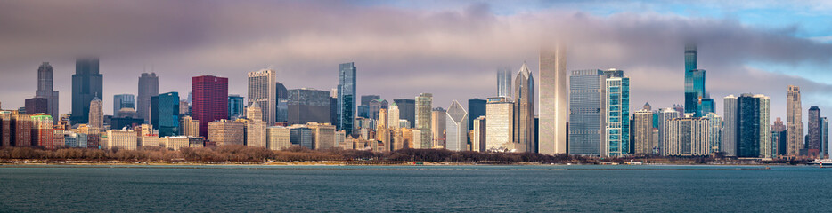 Fototapeta na wymiar Panoramic view of Chicago