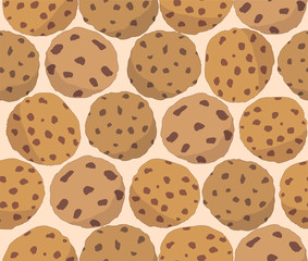 Seamless repeating pattern of cookies