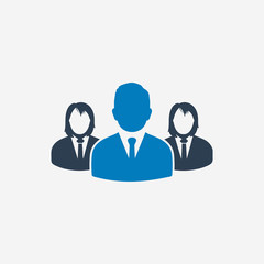 Business Team Icon. Editable Vector EPS Symbol Illustration.