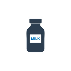 Milk icon. Editable Vector EPS Symbol Illustration.