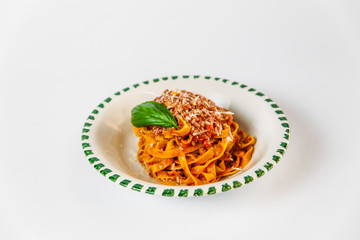 Italian cuisine dish tagliatelle bolognese pasta 