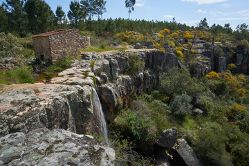 Beautiful amazing Waterfall landscape in Vila de Rei, Portugal