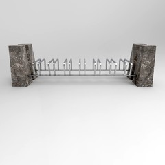 3d image of Bicycle Parking Rimini front view 2